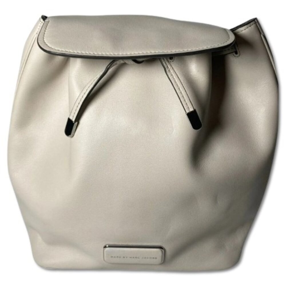 MARC by Marc Jacobs Ligero Leather Flap-Top Backpack, Tumbleweed Beige
